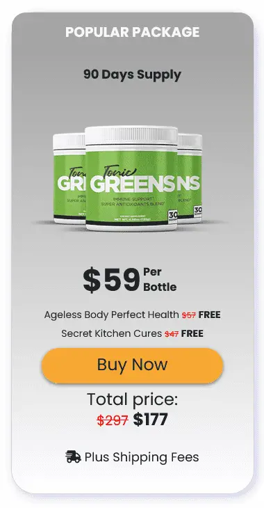 Tonic Greens 3 Bottle Pricing